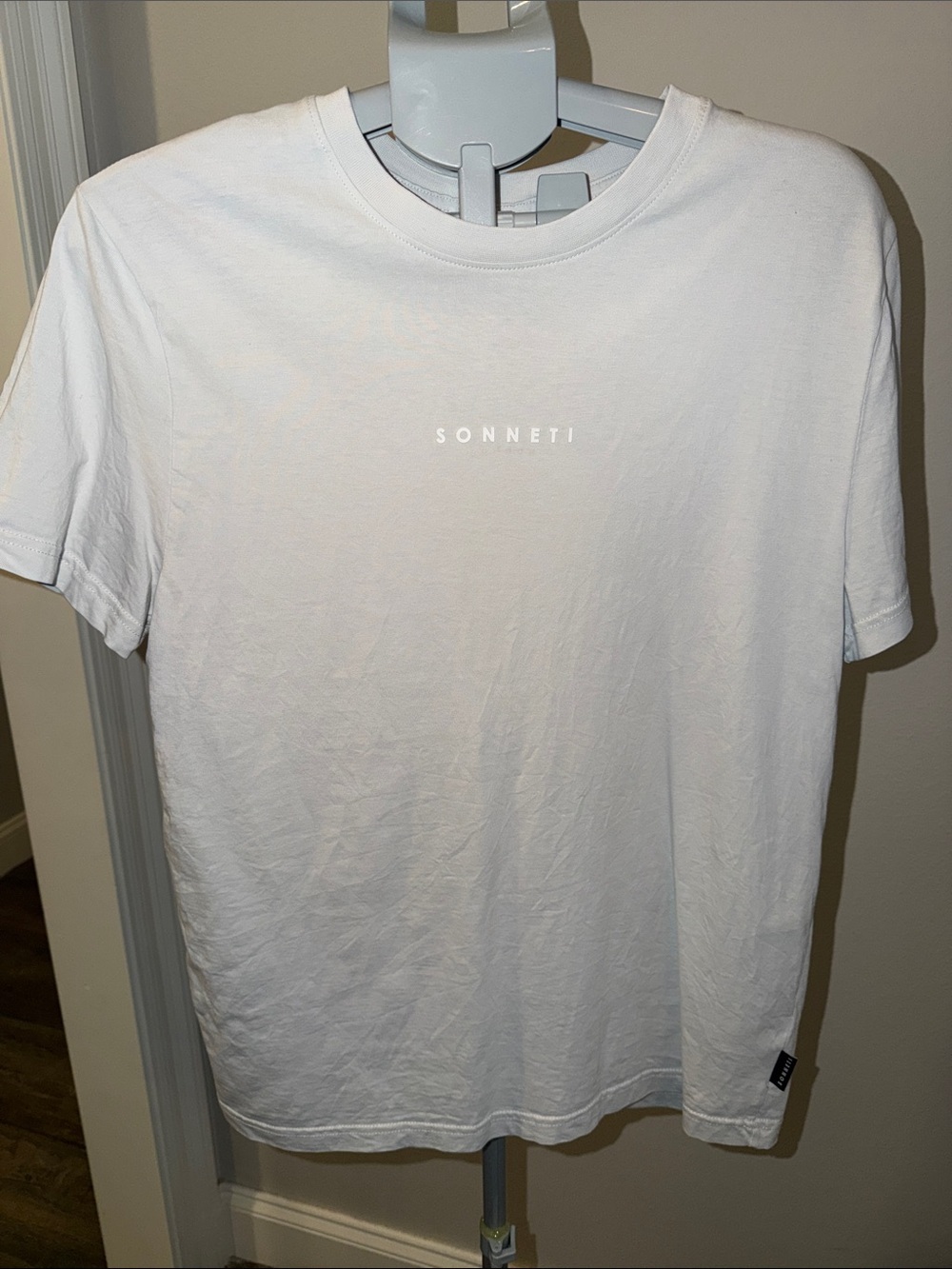 Sonnets London White Crewneck Logo Tee - Men's Short Sleeve